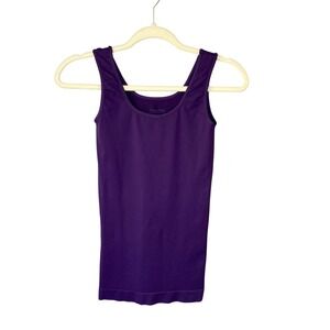 Tees by Tina Purple Seamless Scoop Neck Tank Top One Size Made in USA